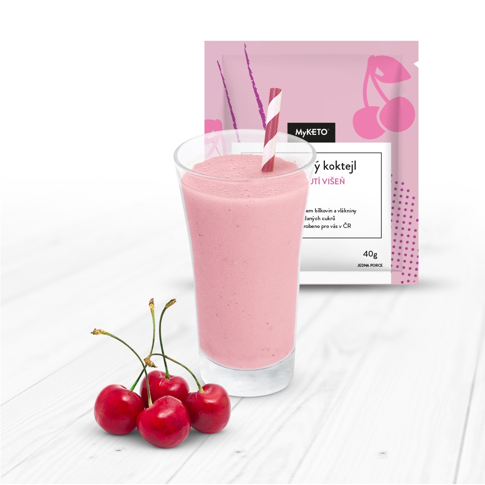 MyKETO Proteinový koktejl s příchutí višeň