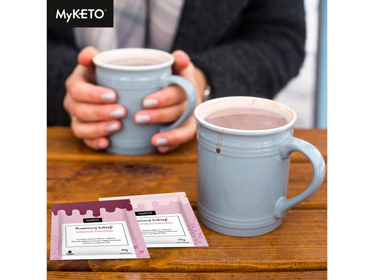 MyKETO Proteinový koktejl s příchutí čokoláda