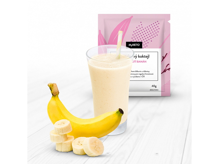 MyKETO Proteinový koktejl s příchutí banán