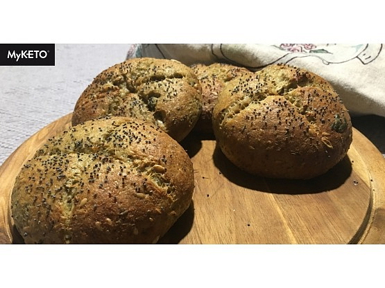 MyKETO Proteinová kaše s příchutí mango s chia semínky 5 porcí