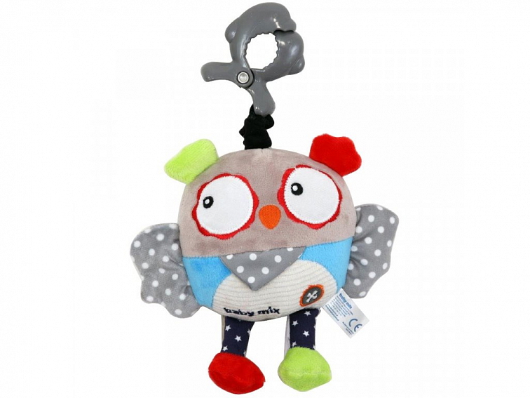 Detská plyšová hračka s hracím strojčekom Baby Mix Sova