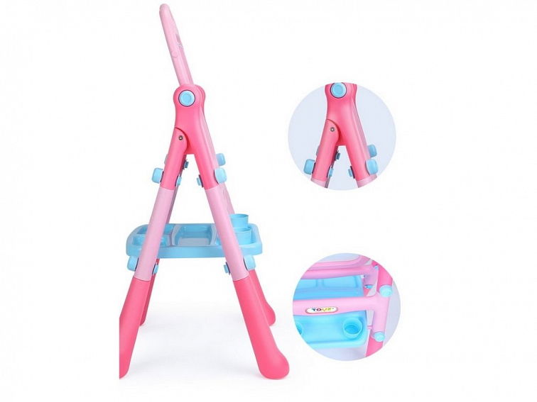 Obojstranná edukačná tabuľa Toyz pink