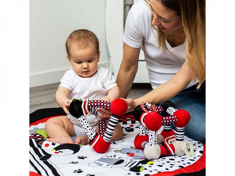 Edukačná hračka Baby Ono pyramída Tiny Yoga red