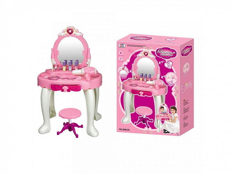 Detský toaletný stolík so stoličkou Baby Mix Sandra