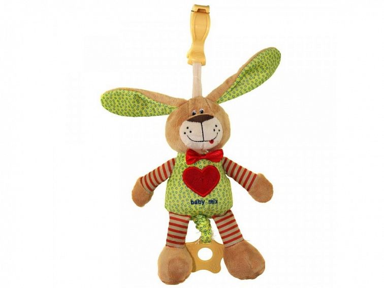 Edukačná hrajúca plyšová hračka Baby Mix zajac