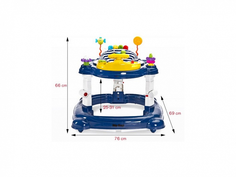 Detské chodítko Toyz HipHop 3v1 modré