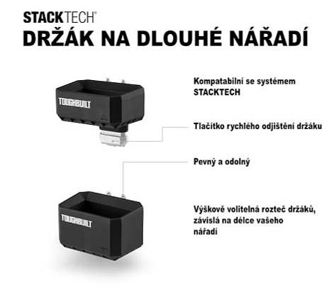 Toughbuilt | StackTech® - držák vodováhy