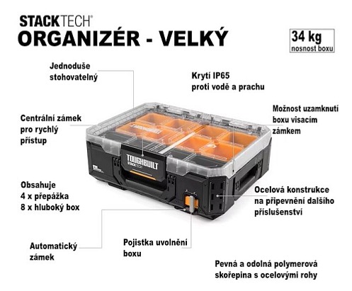 Toughbuilt | StackTech® - organizer velký