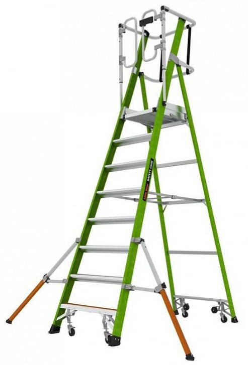 Little Giant - Pojízdný plošinový žebřík s klecí Safety Cage 2.0