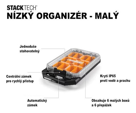 Toughbuilt | StackTech® - nízký organizer malý