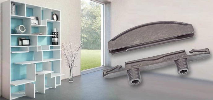 Lamello | Divario P-18 neviditelný nasouvací policový spoj