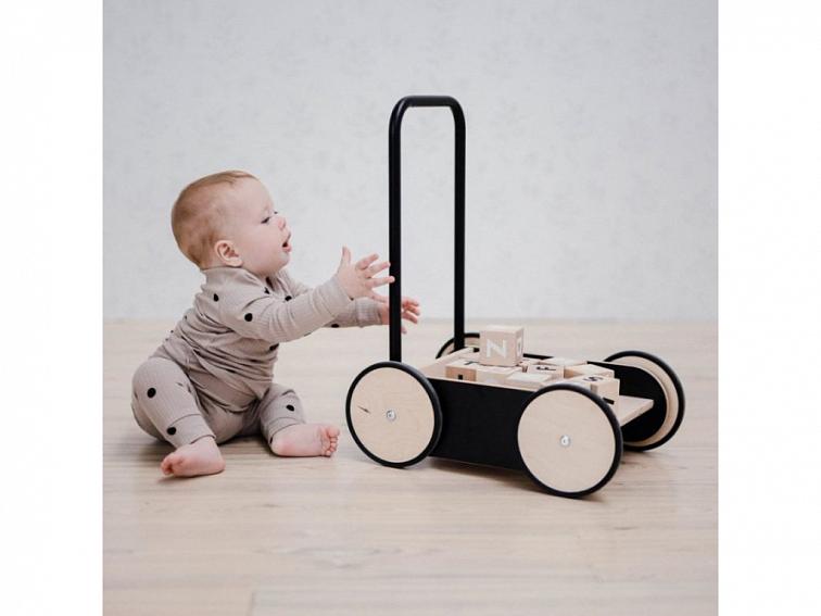 Dětské chodítko, černá | Ooh Noo