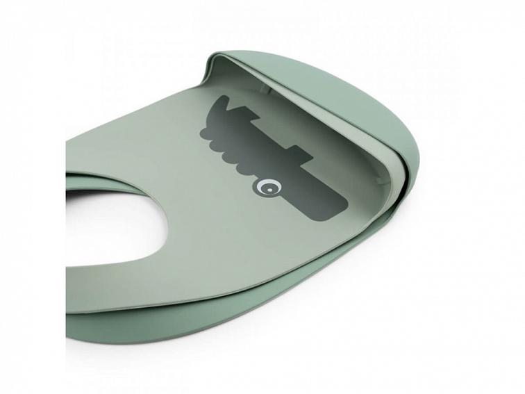 Set silikonových bryndáků 2ks Croco, zelená | Done by Deer