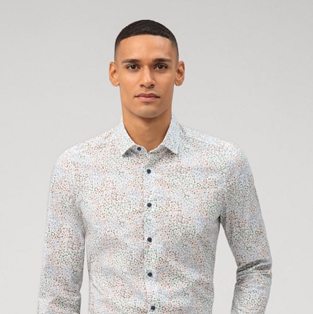 Vzorovaná pánska košeľa, Body fit