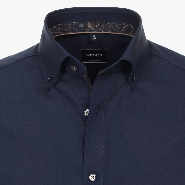 Tmavomodrá pánska košeľa, Modern (Slim) fit