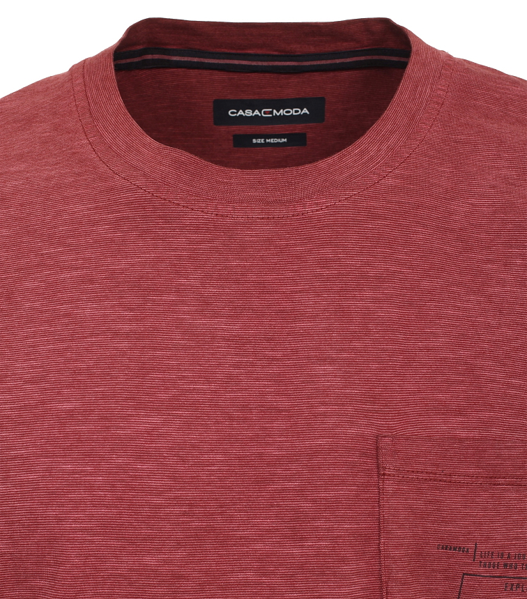 Bordové melírované pánske tričko