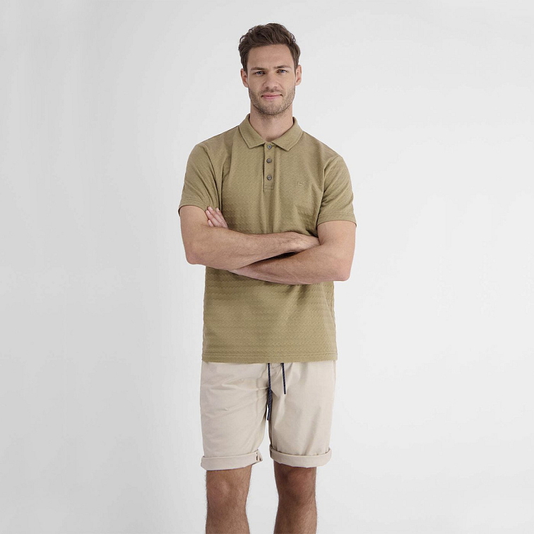 Béžová pánska polokošeľa so štruktúrou