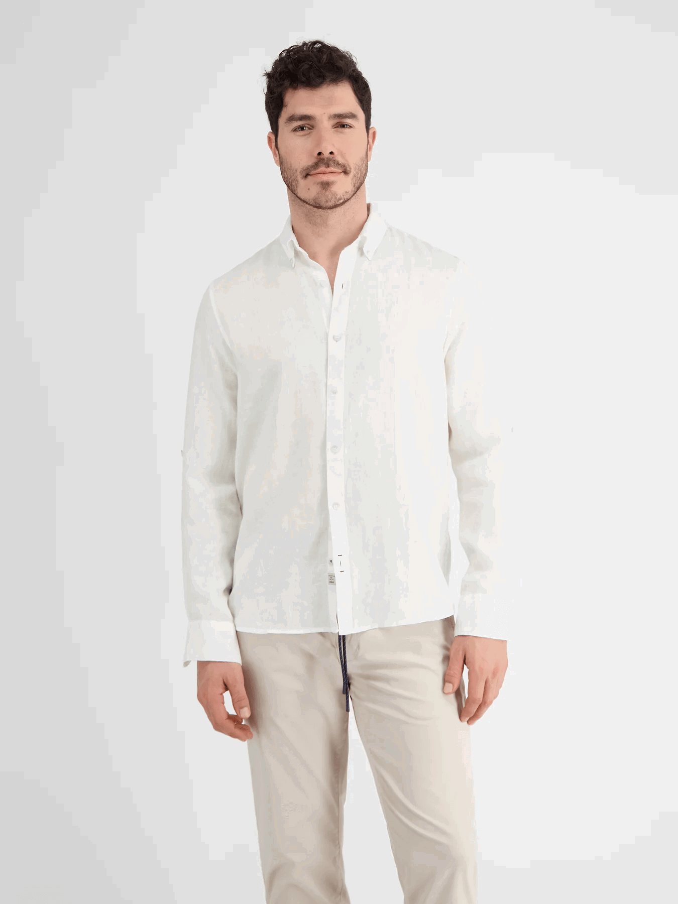 Biela ľanová košeľa