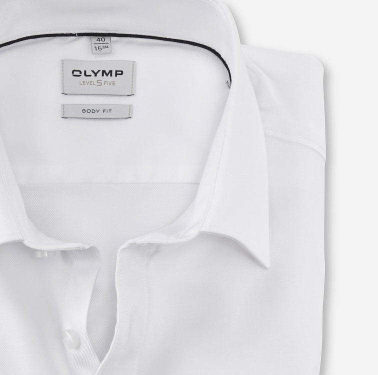 Biela pánska košeľa, Body fit