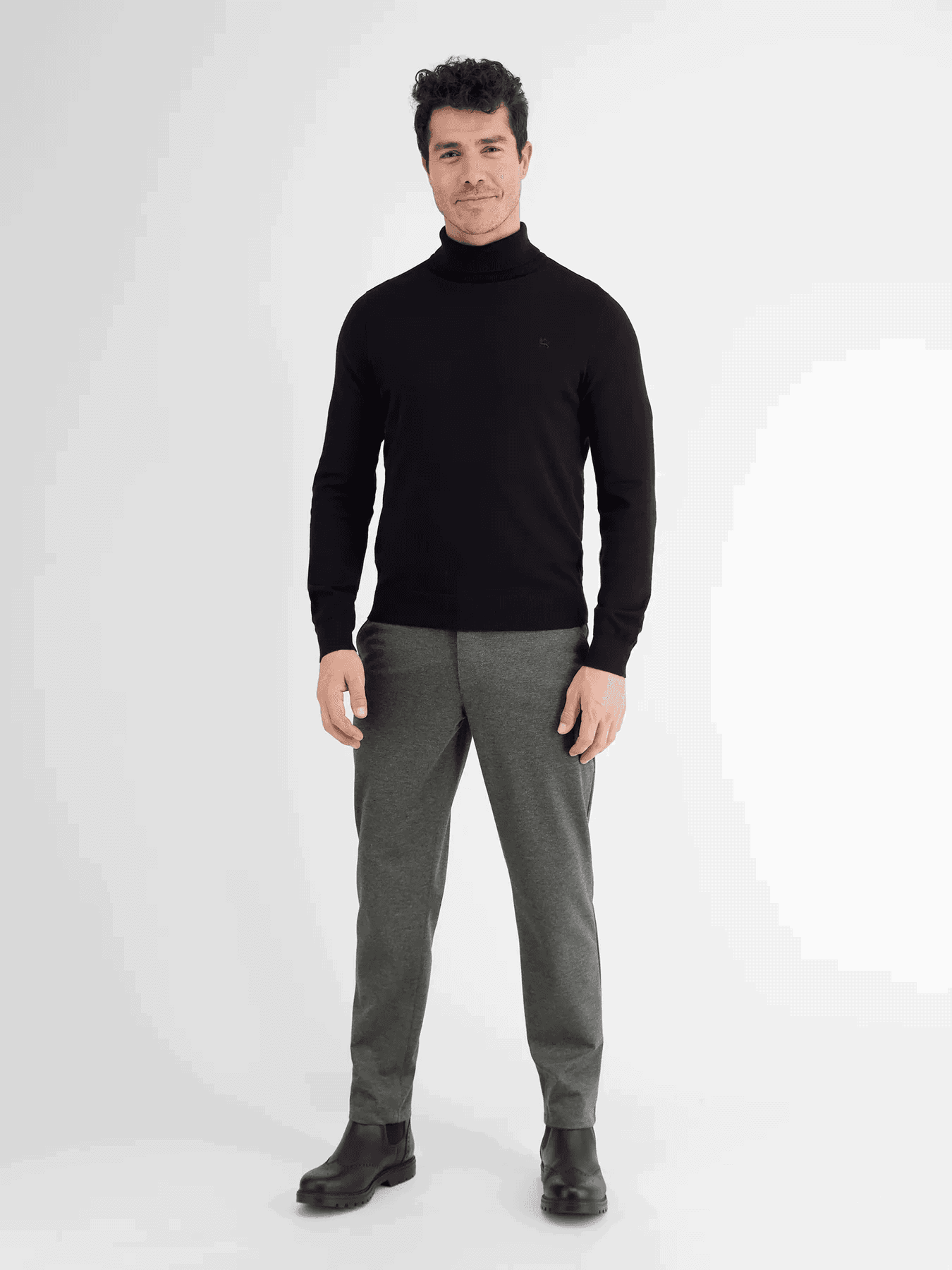 Sivé Jersey Chinos nohavice