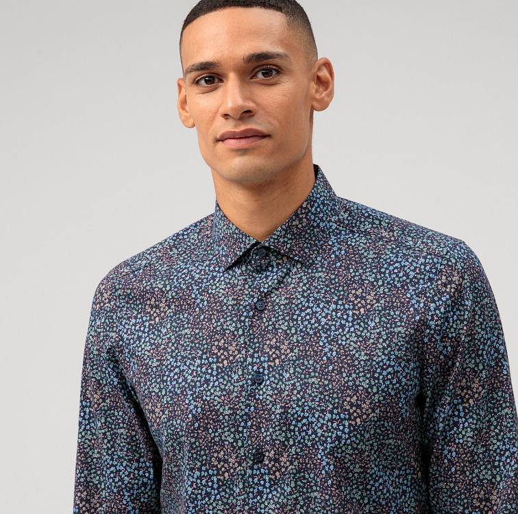 Vzorovaná pánska košeľa, Body fit