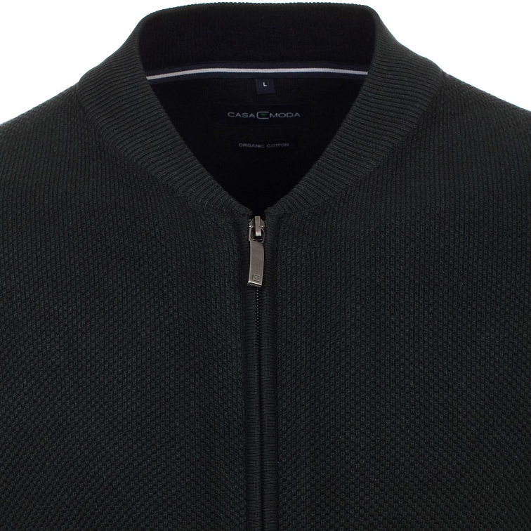 Tmavozelený cardigan, Organická bavlna