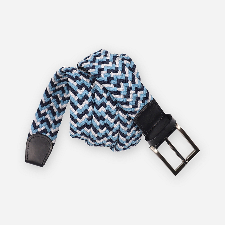 Modrý elastický opasok