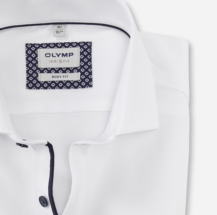 Biela pánska košeľa, Body fit
