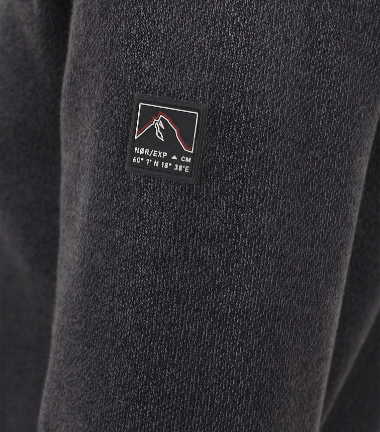 Čierna mikina s golierom