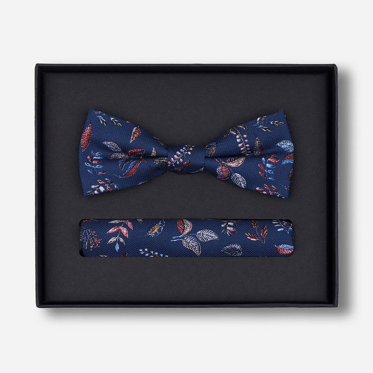 Sada predviazaného motýlika a vreckovky do saka