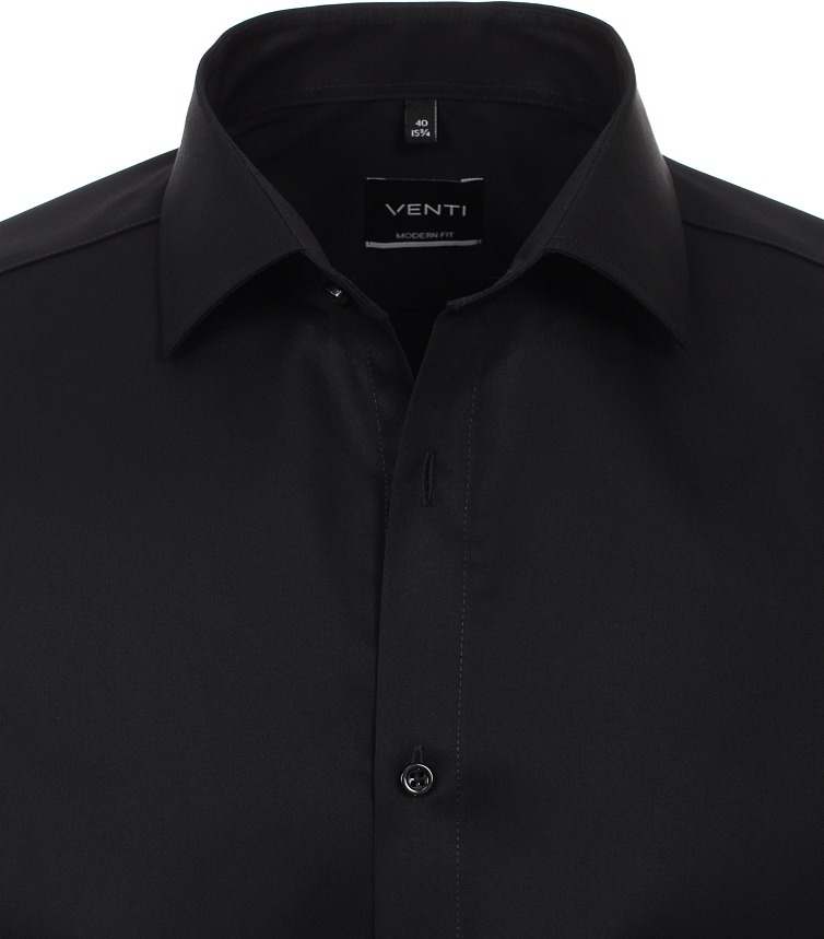 Čierna pánska košeľa, Non-iron, Modern (Slim) fit