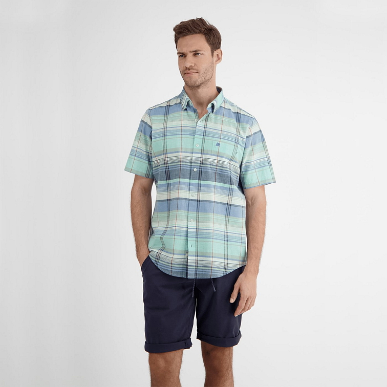 Bavlnená košeľa s krátkym rukávom