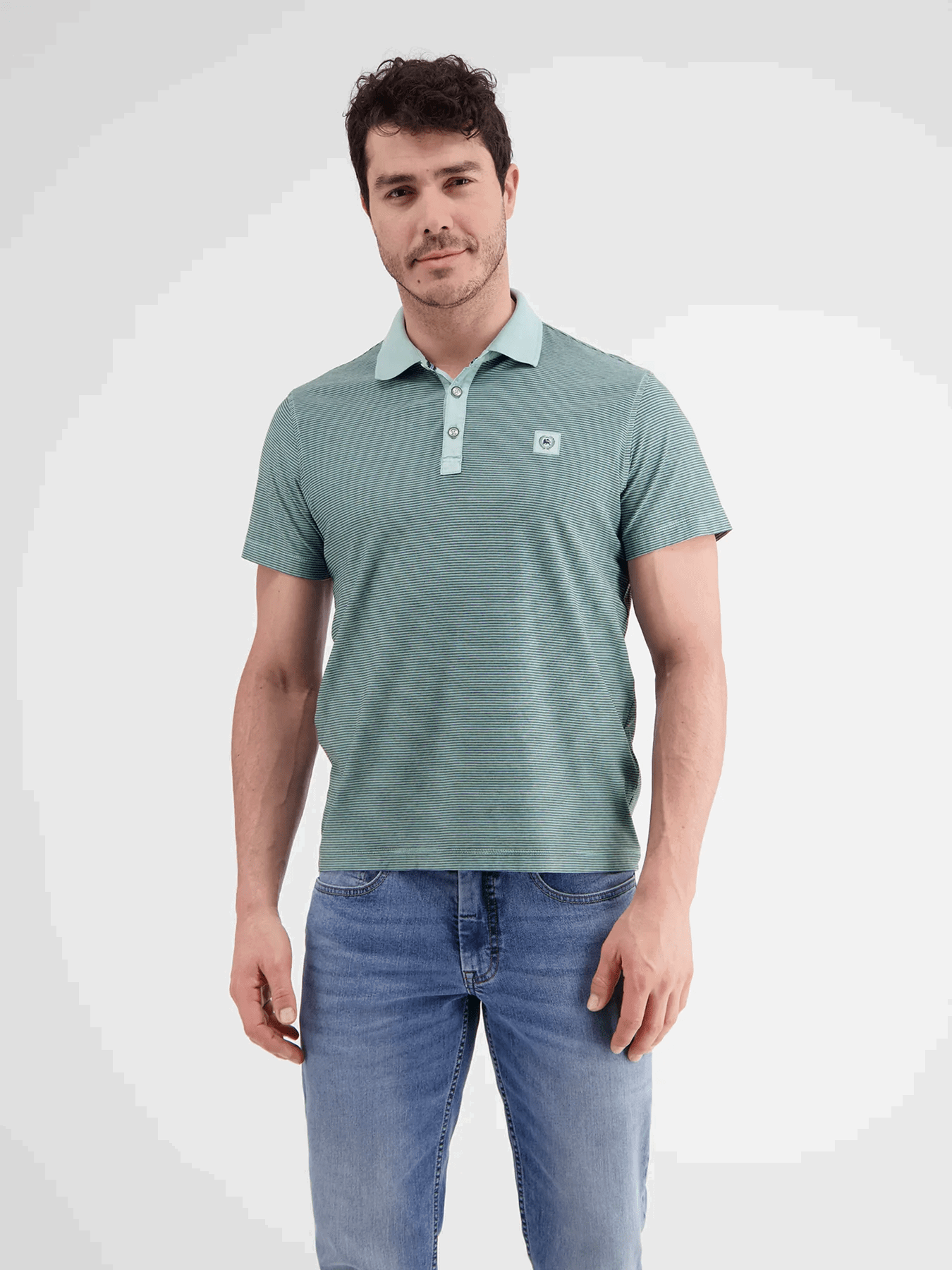 Tyrkysová pánska polokošeľa