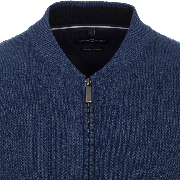 Modrý cardigan, Organická bavlna