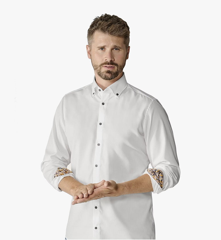 Biela pánska košeľa, Modern (Slim) fit