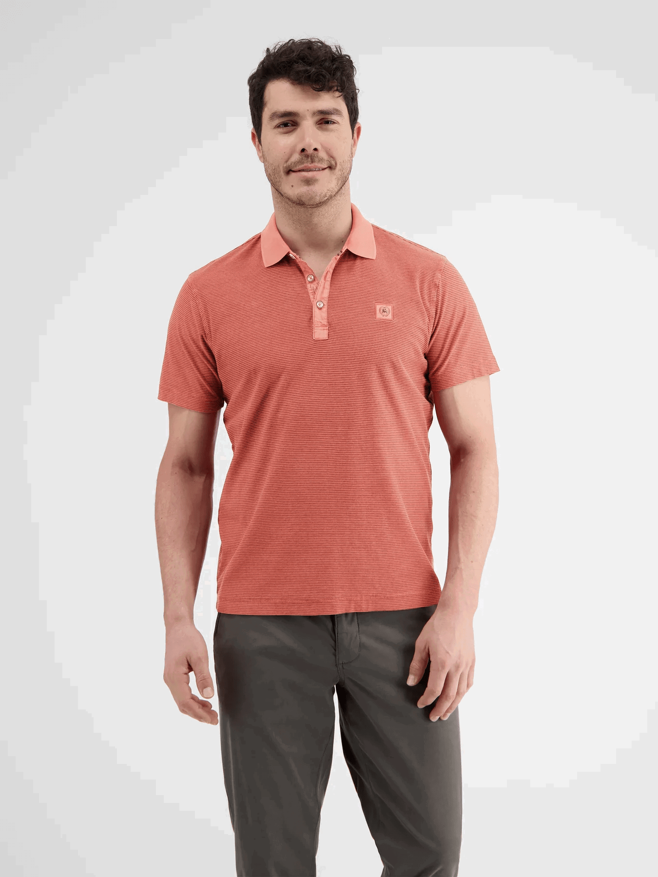 Oranžová pánska polokošeľa