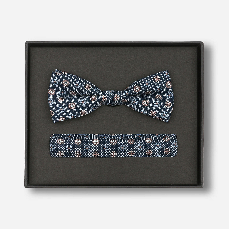 Sada predviazaného motýlika a vreckovky do saka