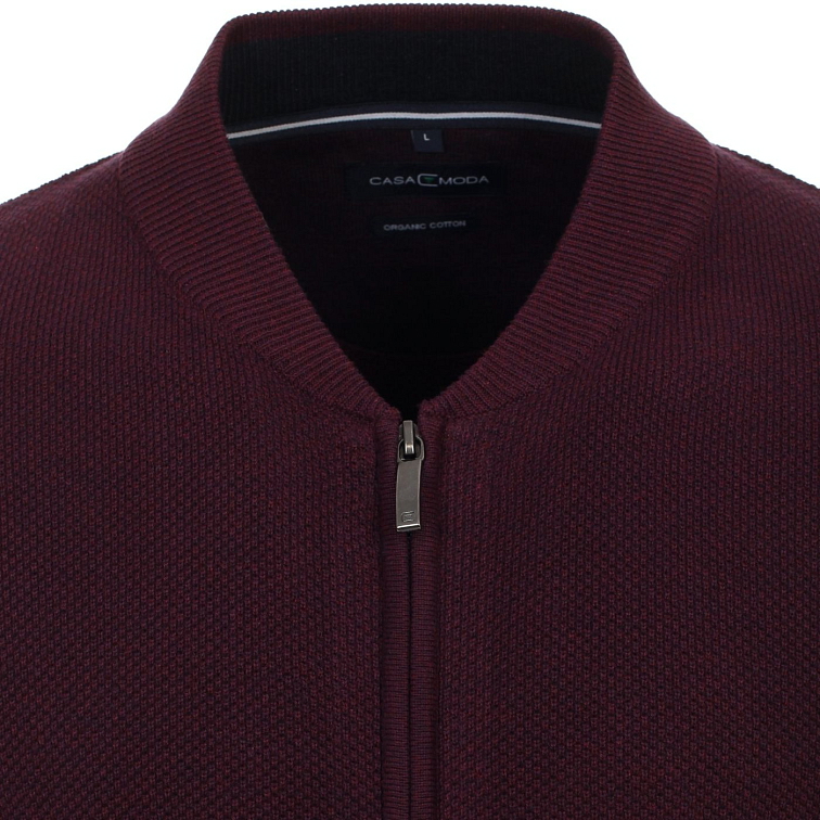 Bordový cardigan, Organická bavlna