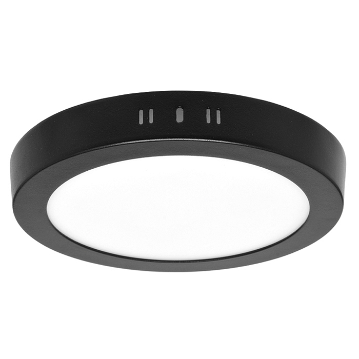 Černý přisazený LED panel CCT LADA 2 25W kulatý LED-CSL-CCT/25W/CR