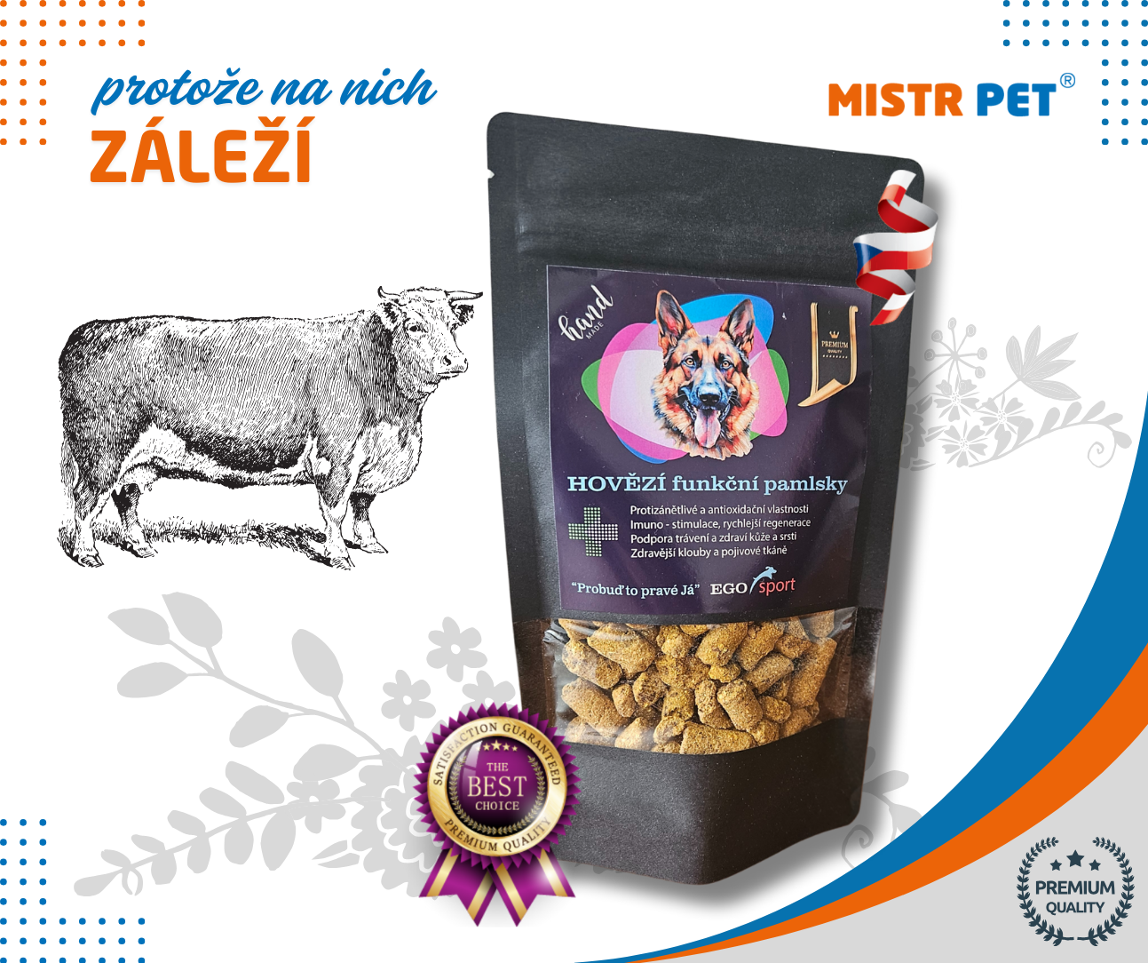 Hovězí funkční pamlsky EGO