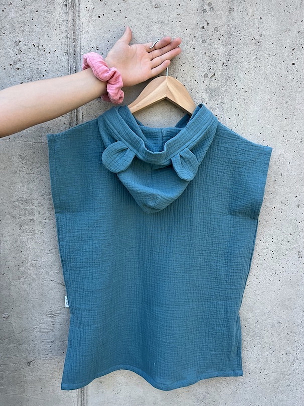 ActiveKids mušelínové pončo pre deti Organic