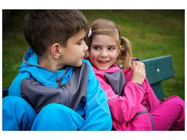 Unuo detská softshellová bunda s fleecom Metricon