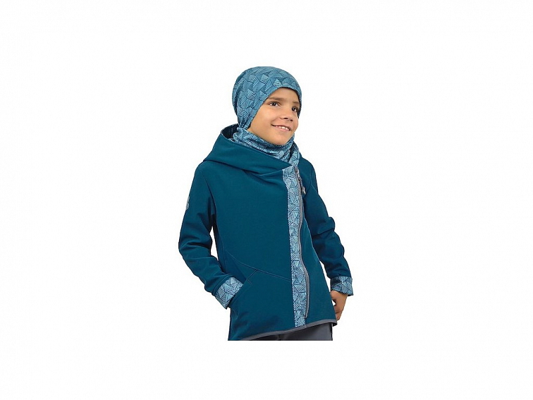 Unuo rastúca detská softshellová bunda s fleecom Cross Sharp