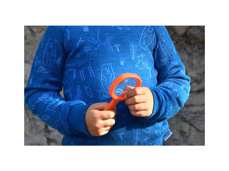ActiveKids Merino rastúce detské tričko Lesné zvieratká
