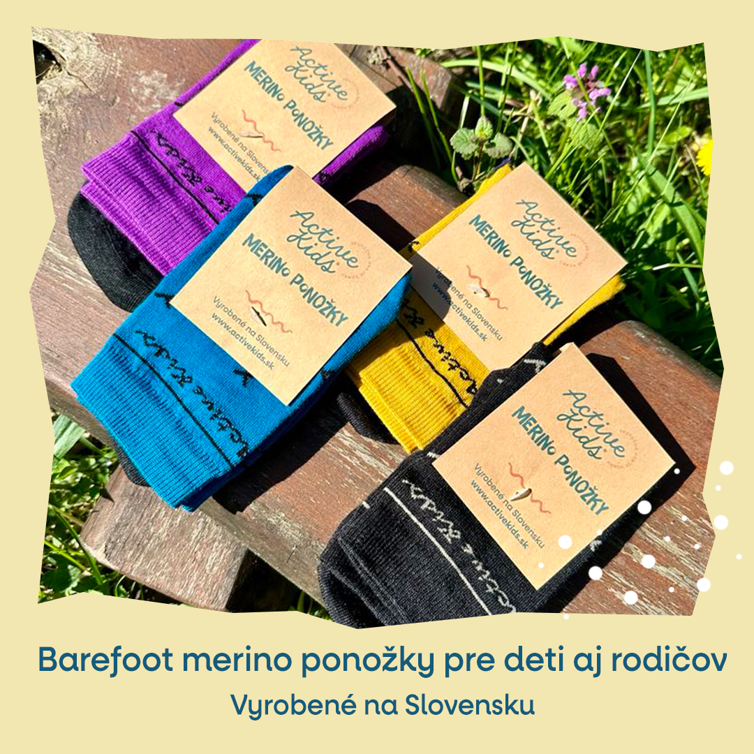 ActiveKids Merino ponožky barefoot Vetvičky