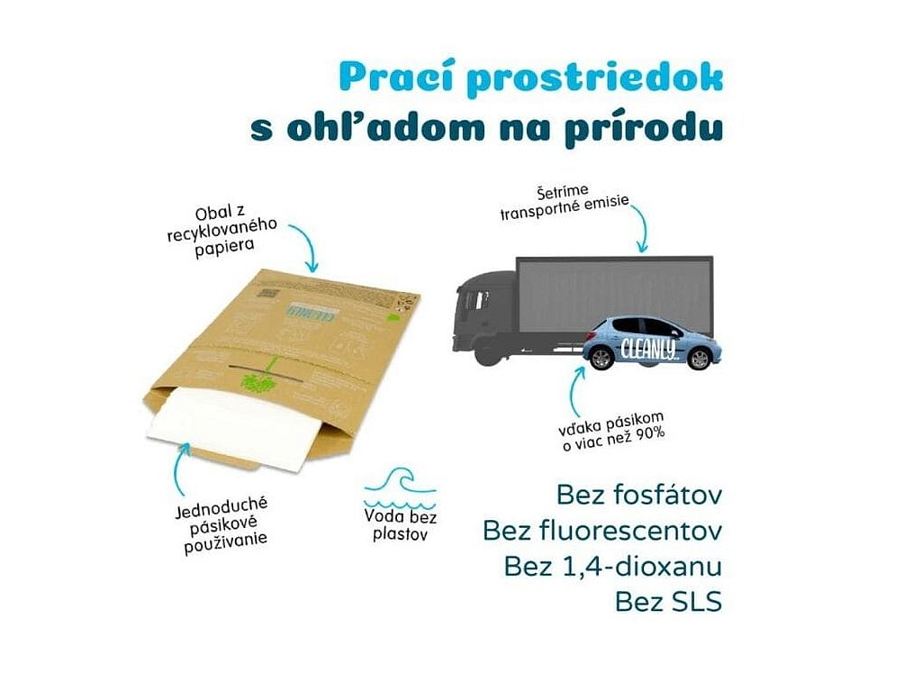 Cleanly Eco pracie pásiky na pranie Fresh Forest