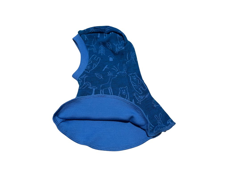 ActiveKids Merino detská kukla dvojvrstvová obojstranná Lesné zvieratká