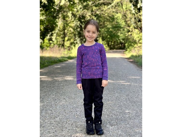 ActiveKids detské softshellové nohavice pružné SLIM