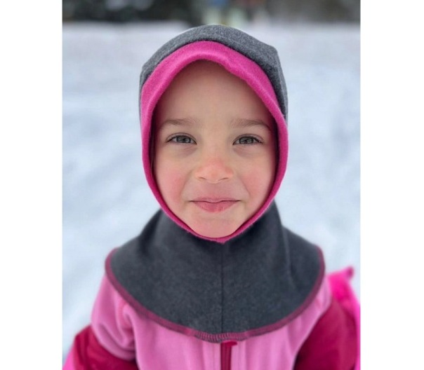 Crawler Merino detské rukavice pästičky dvojvrstvové Ružová