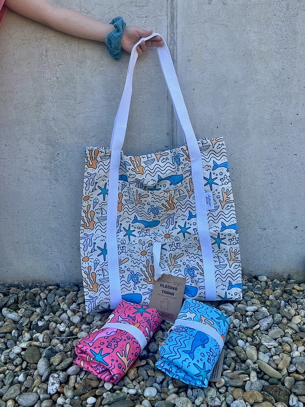 ActiveKids rodinná plážová taška XXL Summer Fun